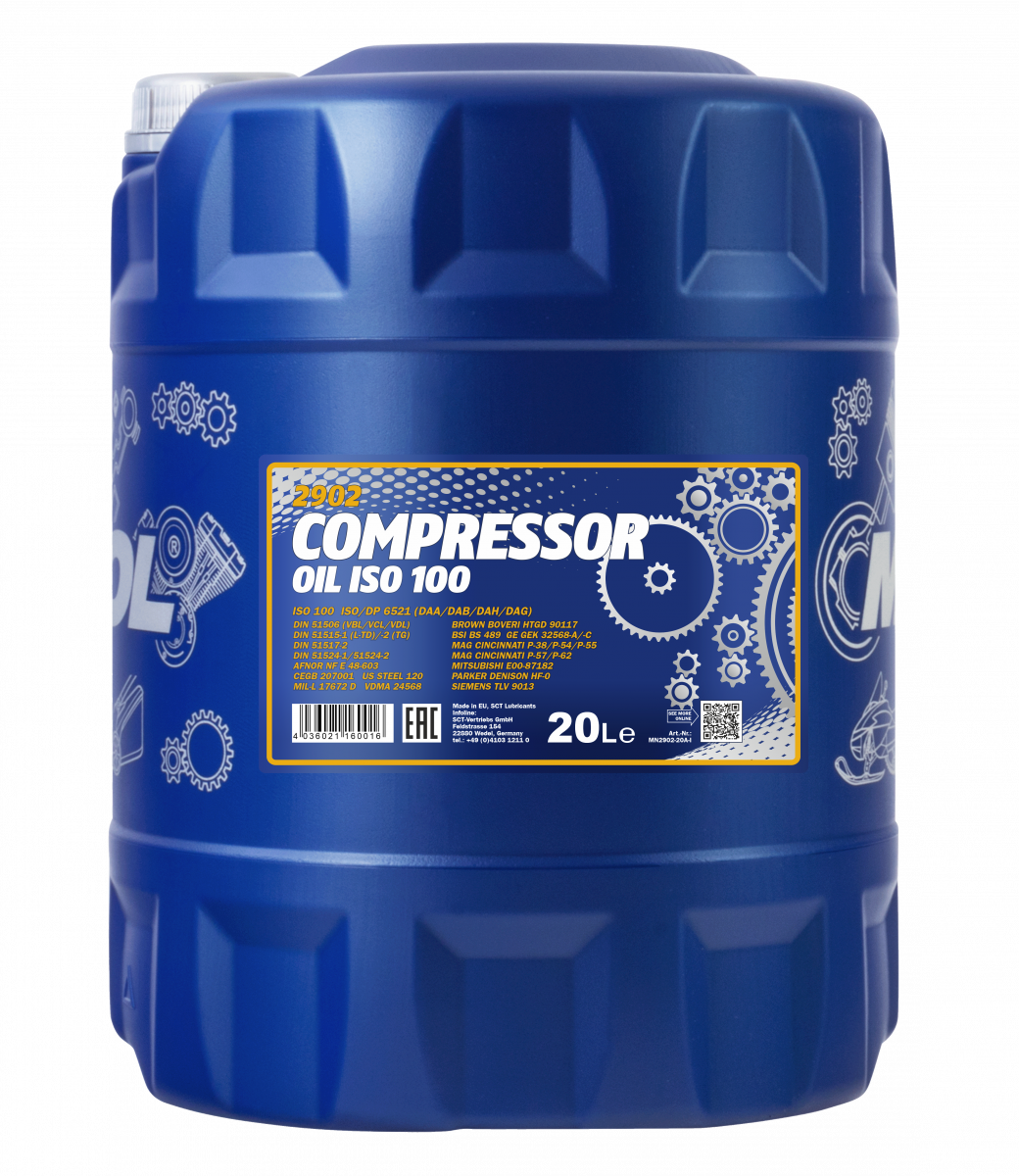Mannol Compressor Oil ISO 100 20 л